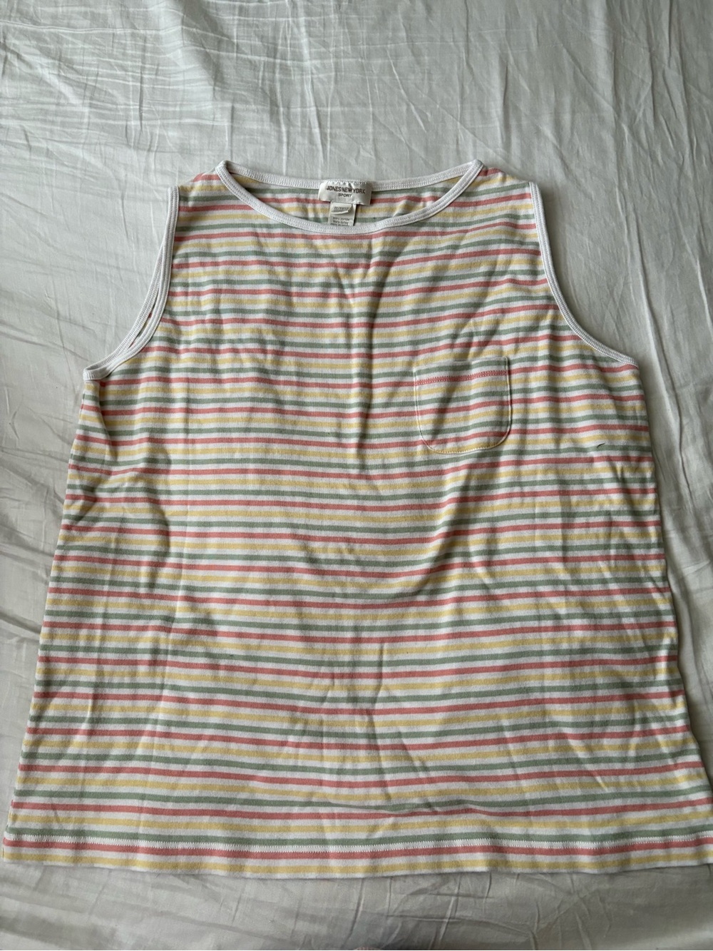 Vintage Striped Tank Top - Multicolor